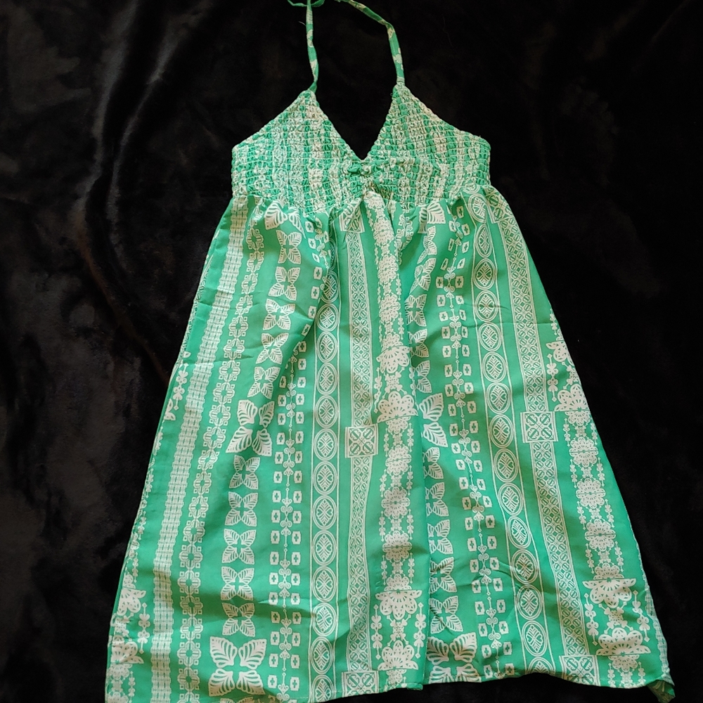Lagaci brand halter style summer dress.